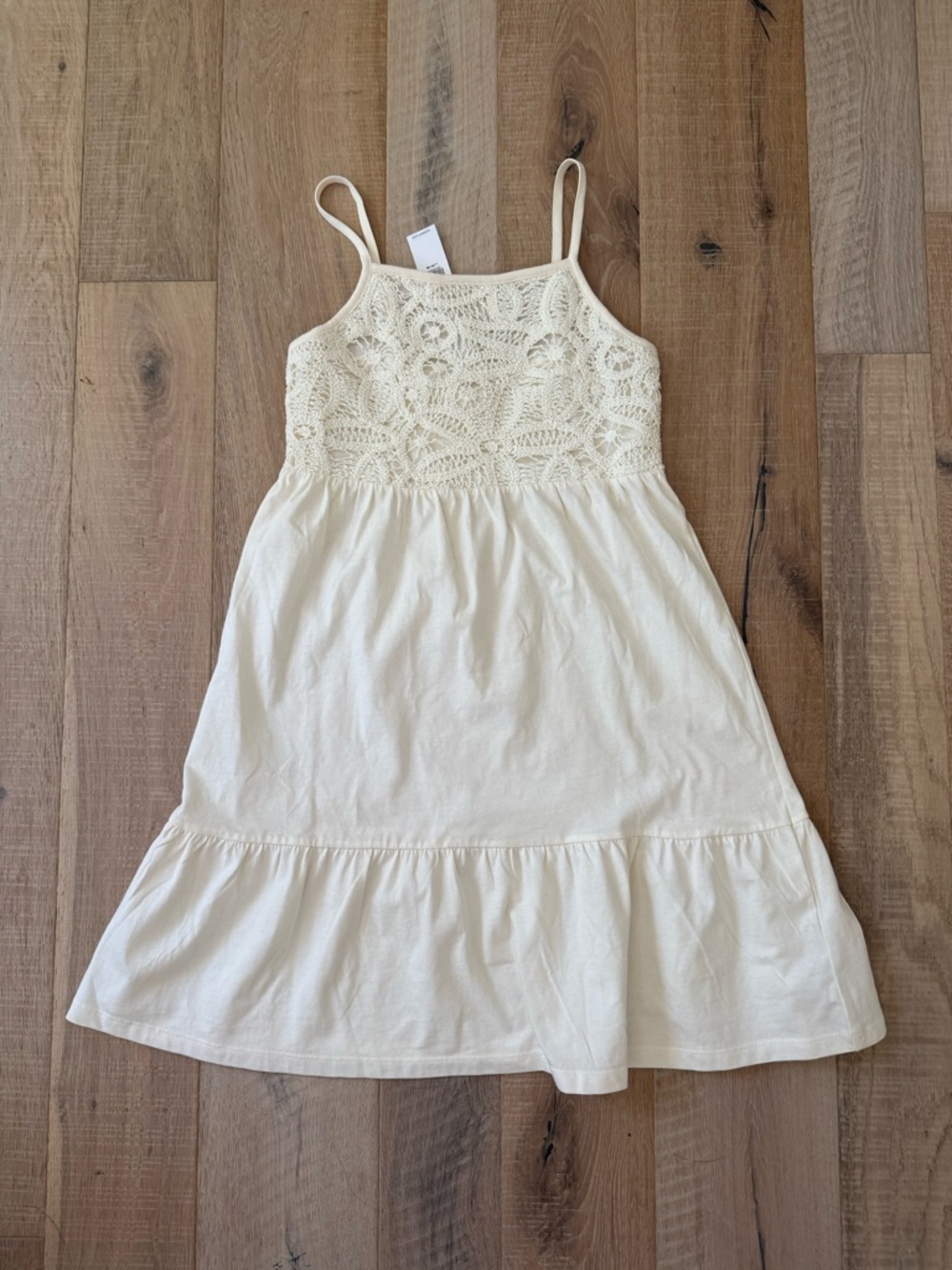 Old Navy Cream Crochet Bodice Sundress for Girls